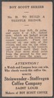 H634 Steinwender-stoffregen Co   Boy Scouts  1910 s  No 33  To Build A Trestle  