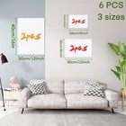 Canvases For Painting 40x30 30x20  20x15 8 Set Stretched White Canvas With Petal