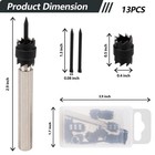 Gickbusus 13-pack Spot Weld Cutter Set  Double-sided 3 5 X 1 6 X 0 5 Inches 
