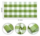 Buffalo Plaid Outdoor Rug 24  x51  green And White Checkered Front Porch Rug 