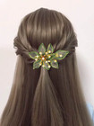 Casdre Flower Bridal Hair Clip Rhinestone Bride Wedding Hair Piece Crystal Hair