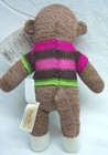 Dan Dee Brown Sock Monkey W  Heart Sweater 9  Plush Stuffed Animal Toy W  Tag