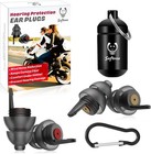 Motorcycle Ear Plugs 2 Pairs  Wind Noise Reduction   Premium Hearing Protection