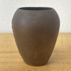 Heintz Ams Sterling Silver On Bronze Ornate Small Vase   8584