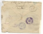 Palestine To Usa Double Censored Registered Re-sent Cover 1943 Vf Jerusalem Canc