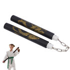 Foam Nunchucks Nunchakus Dragon Pattern For Martial Art Karate Training - Black
