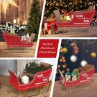 Vintage Christmas Ornaments Sleigh Decor Santa Sleigh Christmas Decoration