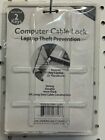 Notebook Laptop Computer Lock With Security Cable Chain 2 Keys