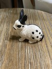 Schleich Black   White Rabbit Bunny Retired 1997 Animal Figure 13121
