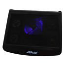 Portable 5 Fans Cooling Pad Led Light Radiator Coolpad Stand Laptop Pc Notebook