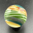 Contemporary Handmade Art Glass Marble 1 04  Surface Swirl Mib Green Blue Etc