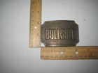 Vintage 1970s Brass Belt Buckle  bullshit  