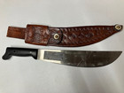 Vintage Corneta No 127 El Salvador Machete Blade Tooled Leather Panama Sheath