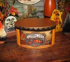 Antique Vtg Style Bethany Lowe Halloween Paper Mache Moth Stacking Nesting Boxes