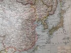 Early 1900s China- Manchuria - Korea - Japan East Asian Map  13x10   C22-3