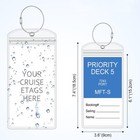 20 Sets Cruise Clear Luggage Tags Bag With Loops For Carnival  Ncl  Princess    