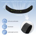 60 Pcs Hat Sweat Liner prevents Stains Absorbent Shields Protector Black 
