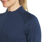 New Ladies Footjoy Womens L s 1 4 Zip Printed Sleeve Golf Jacket  Navy  Small