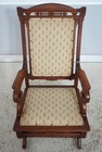F74522  F  Mohr   Co Eastlake Victorian Walnut Rocking Chair Rocker Glider