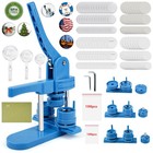 3-in-1 Button Maker Machine 25 32 58mm Badge Press Kit W  300 Sets Parts Cutter