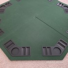 Green Black Octagon 8 Player Folding Poker Table Top With Carrying Case 47 