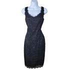 Vintage Lace Dress Size 12 Evening Cocktail Sheath Lbd Special Event Alt Classic