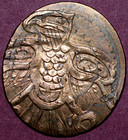 1880 Indian Cent  Counterstamp With Thunderbirds Crafted By Astoria Artist