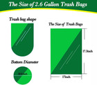 Hommaly 2 6 Gallon 120 Pcs Small Clear Trash Bags  Strong 2 5 Gallon Garbage Bag