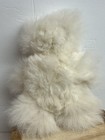 Alpaca Fur Small Teddy Bear Plush White Furry Fuzzy Soft 7 Inch Doll Toy