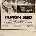 1977 Demon Seed Cult Classic Horror Official Us Artists Advertising Supplement