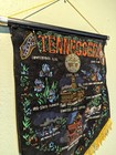 Vintage 1960s Tennessee Velvet Fringe Banner Tourist Wall Hanging Decor State