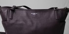 Coach Unisex Multifunctional Grain Leather Diaper Tote Bag Be5 Purple One Size