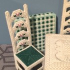 Vintage Barbie Needlepoint Dining Room Dining Set Table   Chairs Handmade