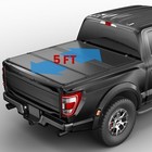 3-fold 5ft Hard Tonneau Cover For 2019-2025 Ford Ranger Truck Bed Waterproof