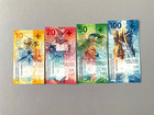 Switzerland 2016 Thru 2020 4 Note Set 10 Thru 100 Francs P-75 Thru P-78 Unc