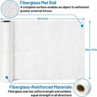 Fiberglass Mat 50  X 30ft 125 Sq Ft Chopped Strand Epoxy Compatible