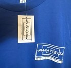 New Panavision Hollywood Shirt Camera Crew Logo Film Tv Cinema Movie Blue Nwt