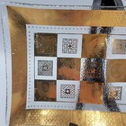 Mid Century Vintage Glass Tray Dish Plate Georges Briard  Gold Signed 8  4 5 