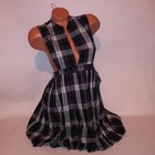 Schoolbelles Girls Uniform Jumper Dress Classic Plaid Pleated See Measurements