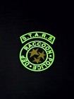 Resident Evil Stars Raccoon Police Dept Black Logo Glows Pvc Rubber Hook Patch