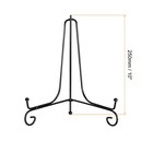 2pcs 10 Inch Plate Stands For Display Iron Folding Easel Plate Holders Black