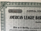 American League Baseball Club New York Yankees Stock Certificate Document Bond