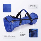 Hoverboard Bag  Water-resistant Nylon  Handle  Strap  Pocket  Black blue  Zipper