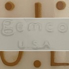 Gemco Pyrex Compatible Butterfly Gold Milk Glass Oil Cruet dispenser Usa 7  Tall