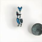 Vintage Roadrunner Chaparral Turquoise Southwest Lapel Pin Broach Tie Tac P30
