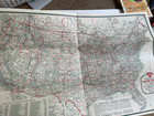Vintage 1934 Conoco South Dakota Highway Gas Station Road Map  bx4
