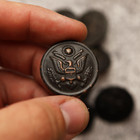 1 Original Ww1 Soldier s Button - United States - With Display Case