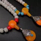 2pcs 108 Prayer Tibetan Buddhist Bodhi Beads Mala Bless Bracelet Necklace
