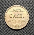Vintage Brass Parking Or Car Wash Token Coin American Eagle - No Cash Value