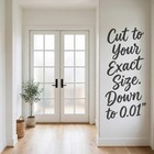 Frosted Privacy Window Film Static Cling Custom Cut Home Office Bathroom Glass